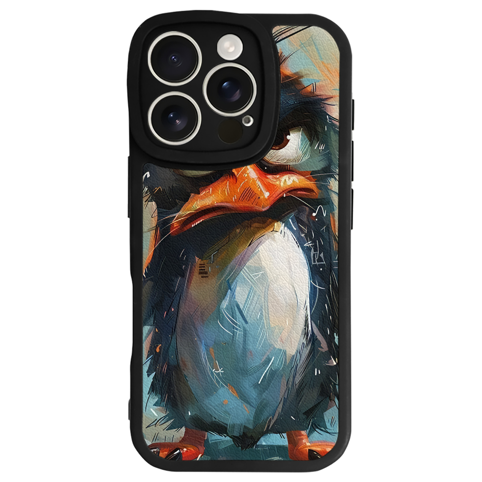 （画像用） Angry Birds アングリーバード 【iPhone 16シリーズ対応】シリコンスマホケース（レザー調） 材質：シリコン